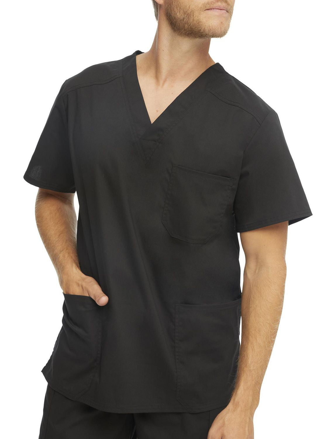 Scrubstar Men's Core Essentials V-Neck Scrub Top