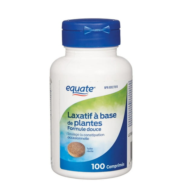 Equate Laxatif à base de plantes formule douce 100 Comprimés