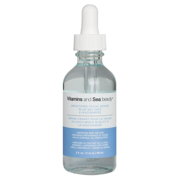 Vitamins and Sea beauty Smoothing Blue Sea Kale and Niacinamide Facial Serum, 60 mL, Blue Sea Kale and Niacinamide