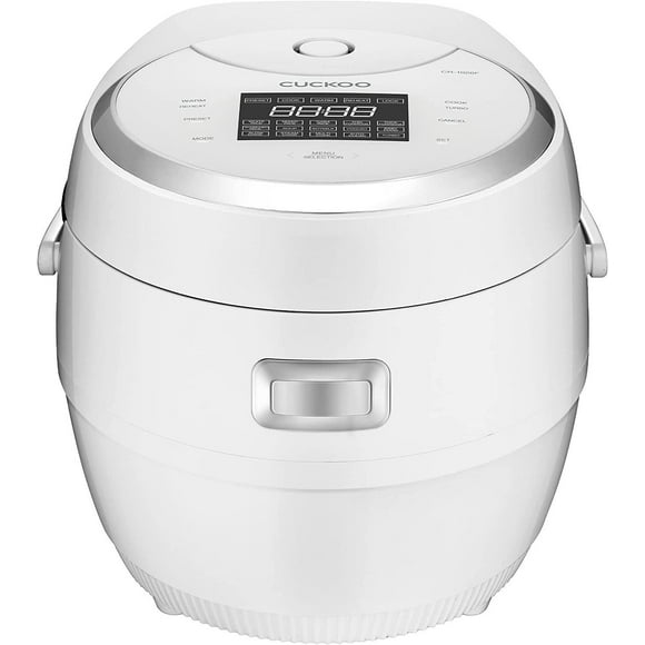 Cuiseur à riz 10 tasses avec plateau à vapeur Micom CUCKOO, 17 modes : Riz blanc, bouillie, soupe, céréales mélangées et plus, CR-1020F, Blanc