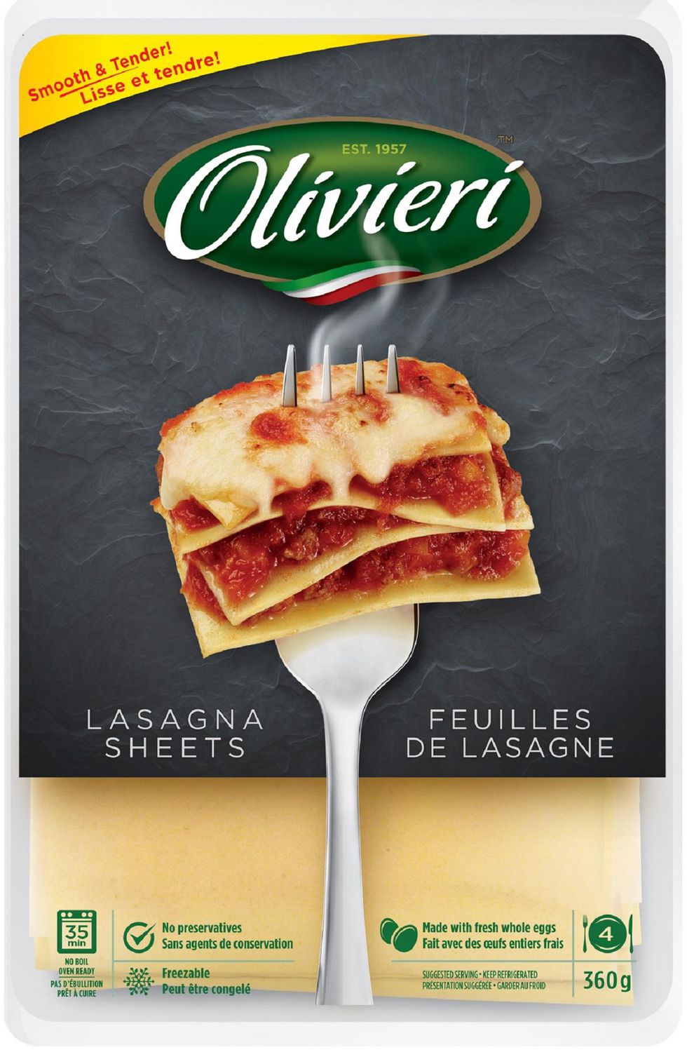 Olivieri Fresh Lasagna Pasta Sheets | Walmart Canada