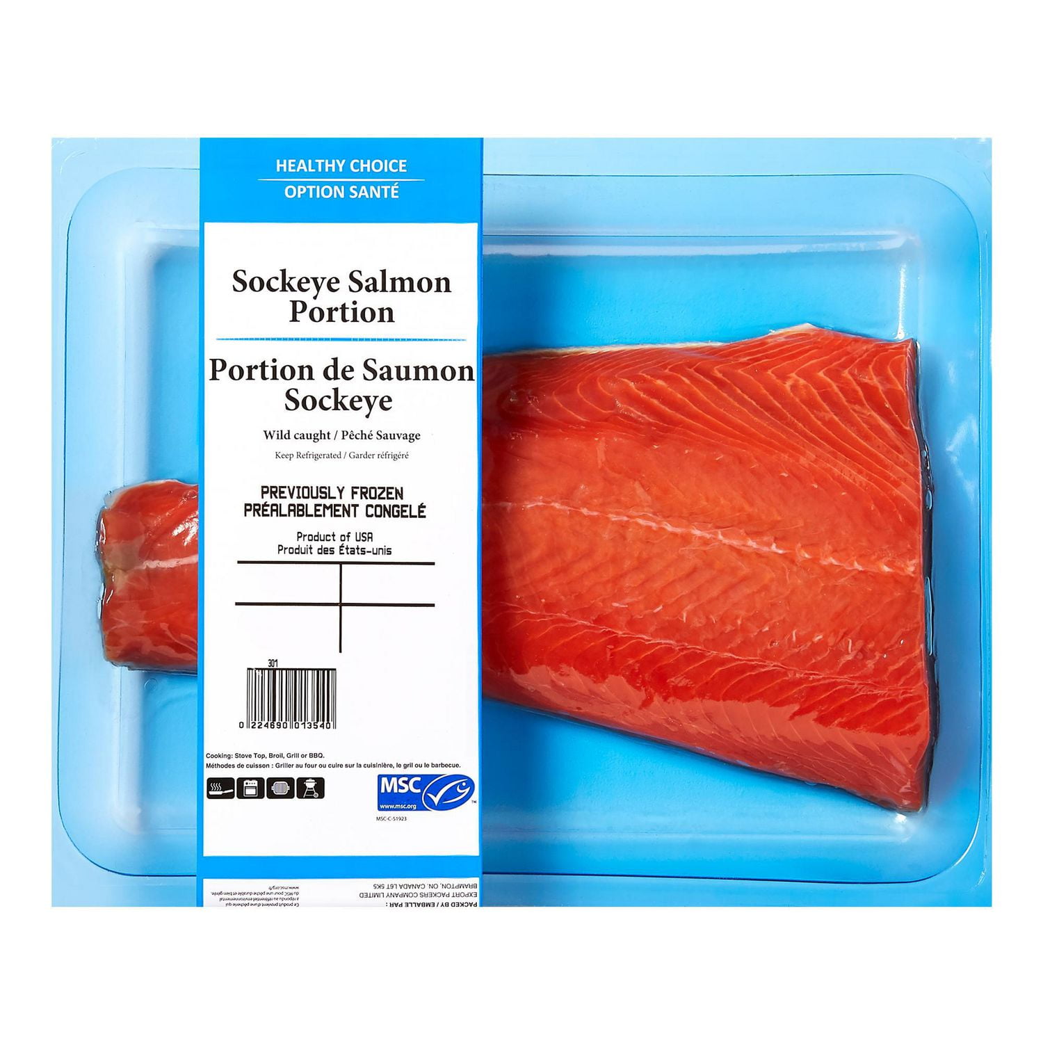 Sockeye Salmon Portion, 1 portion, 0.25 - 0.40 kg 
