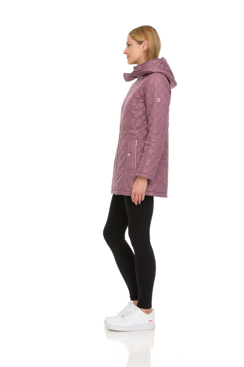 Veste matelassée avec capuchon Swiss Alps pour femmes