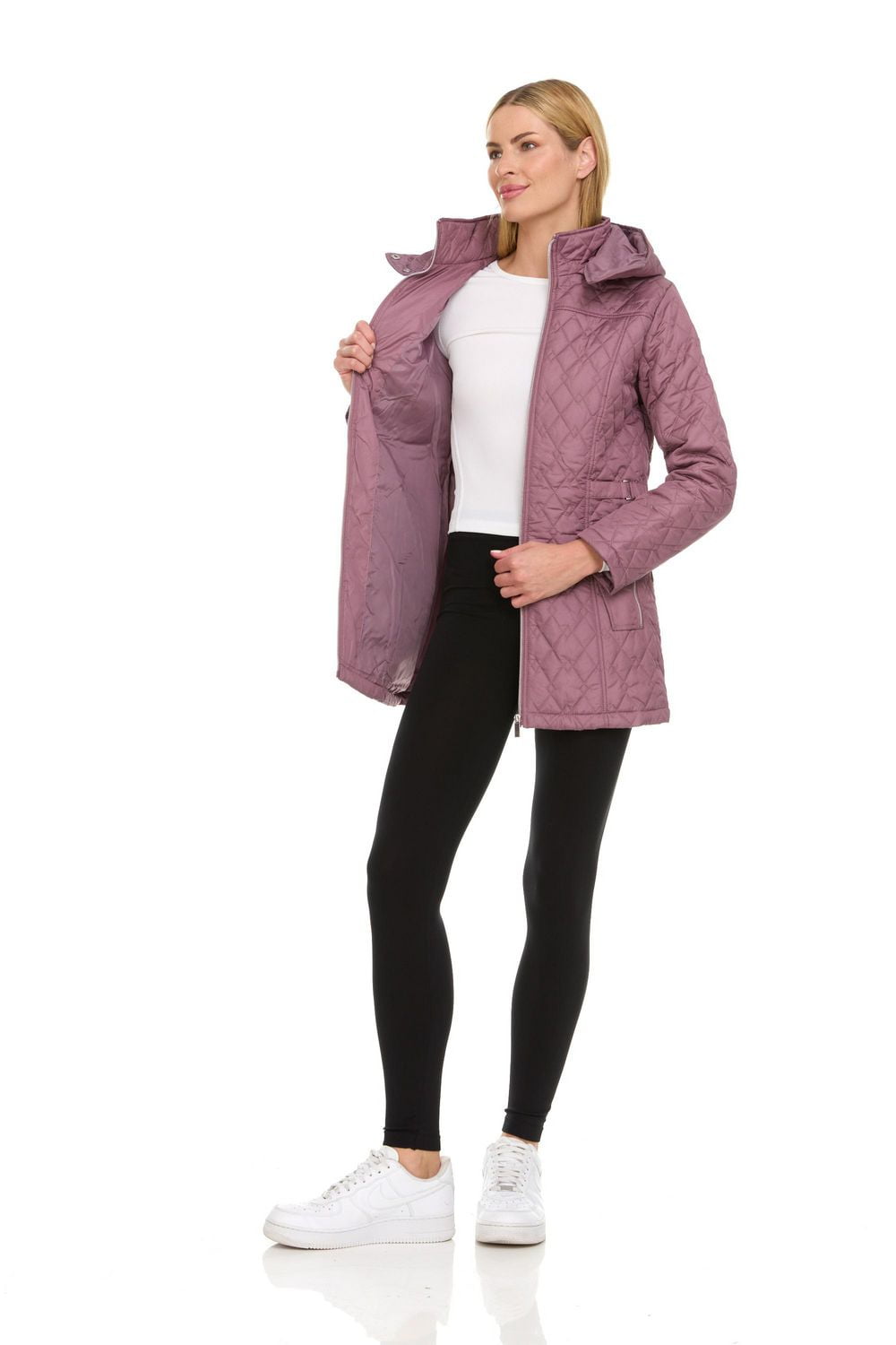 Swiss Alps Women's Quilted Hooded Jacket