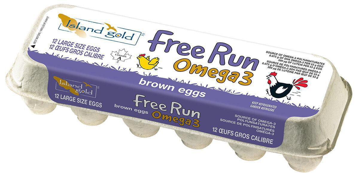 Island Gold Large Free Run Omega3 Brown Eggs Walmart Canada
