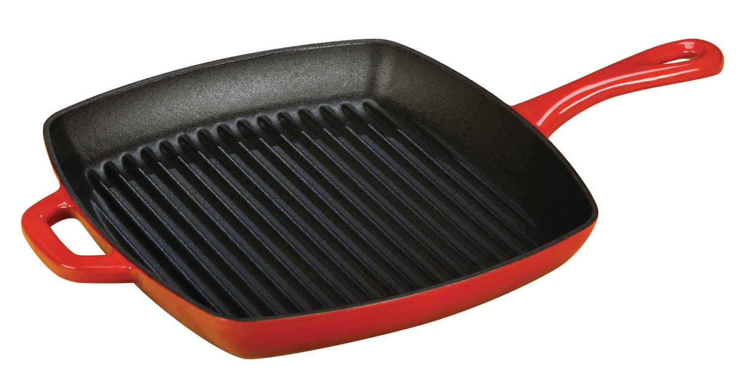 Lodge Enamel Grill Pan, Red 10.5 inch Walmart Canada