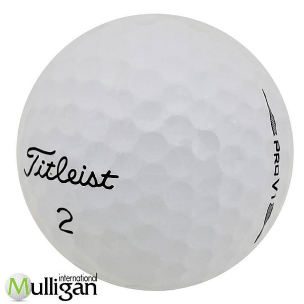 Mulligan - 12 balles de golf récupérées Titleist Prov1 2020 4A, Blanc