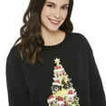 thumbnail image 4 of George Women's Fleece Christmas Sweatshirt, 4 of 6