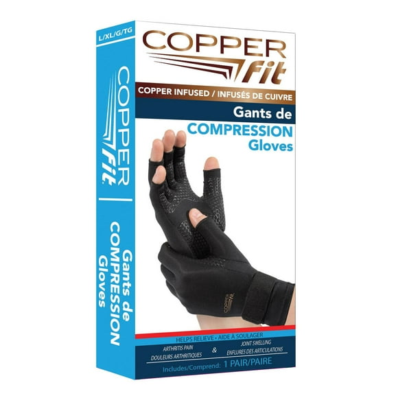Copper Fit Gants de Compression CF Gants de Compression L/XL