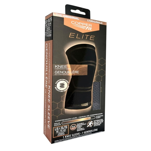Copper Fit Elite Knee Sleeve, CF Elite Knee Sleeve L/XL