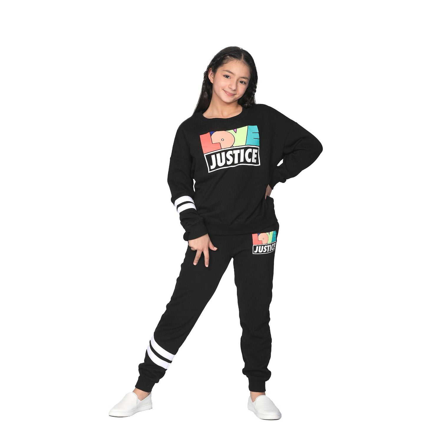 Justice Girls Flower Block Joggers