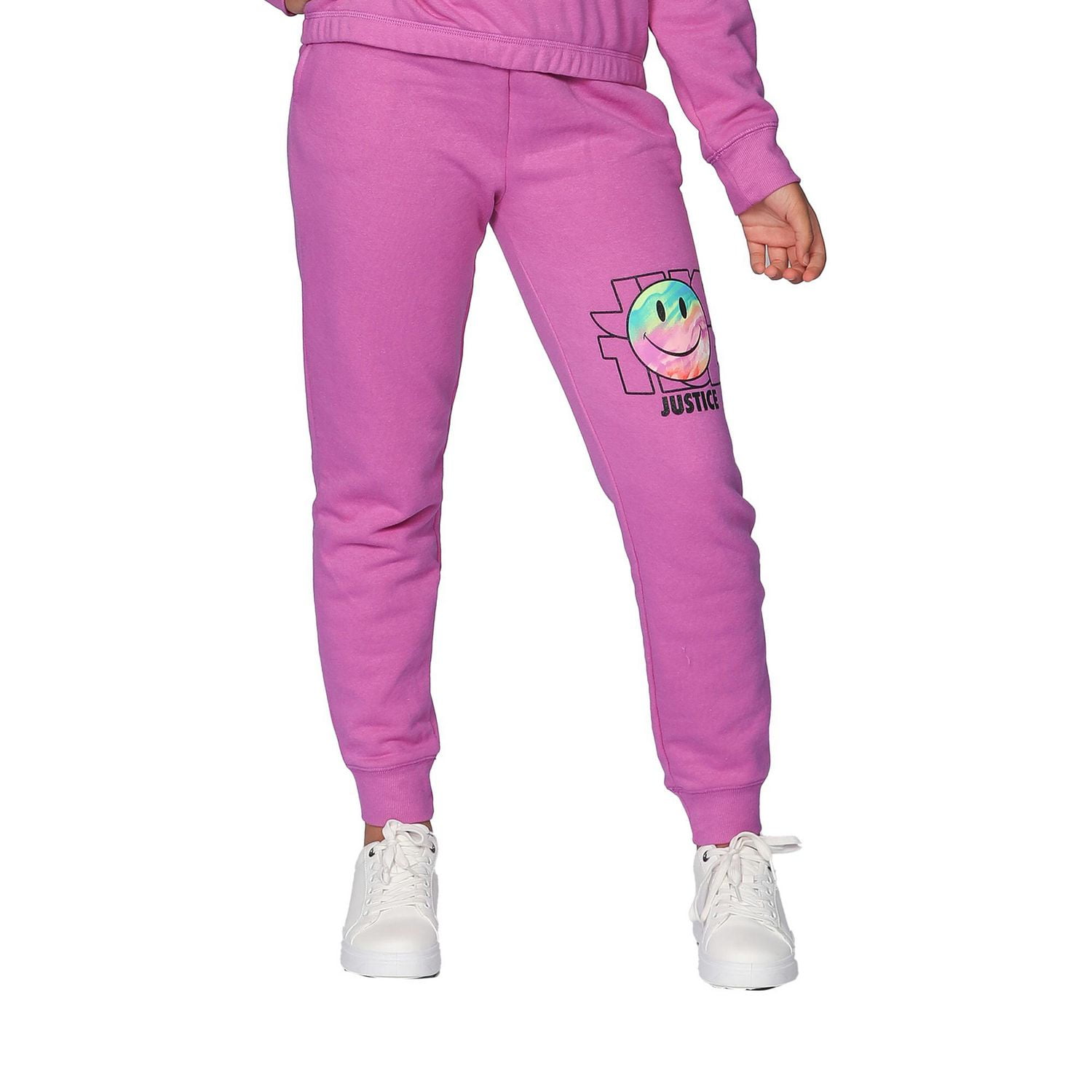 Justice Girls Tie Dye Smiley Joggers