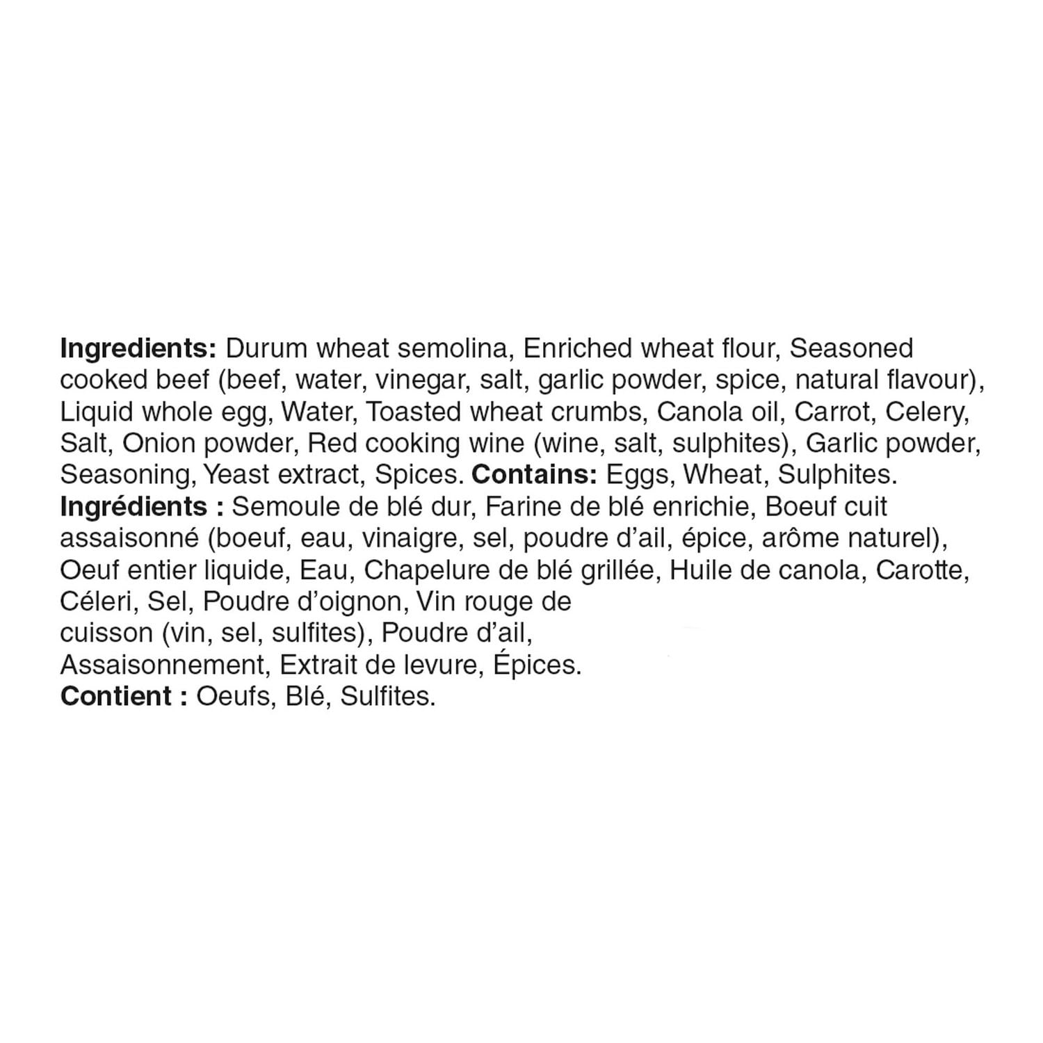 Tortellini au bœuf Mon marché fraîcheur 2 paquets de 255 g, total de 510 g