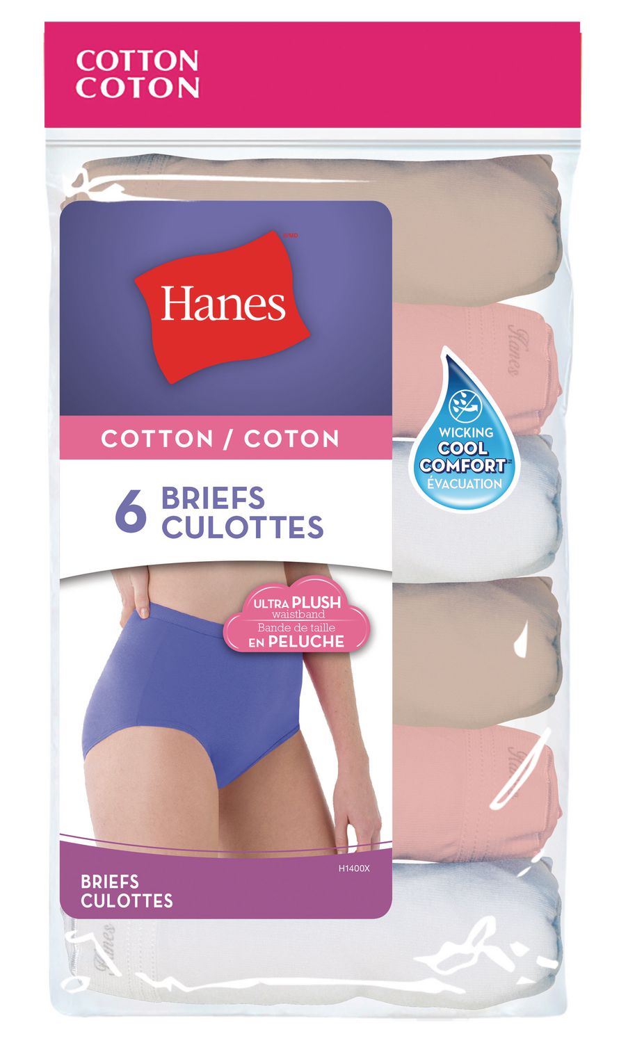 Hanes Women's 6-pack Basics Brief