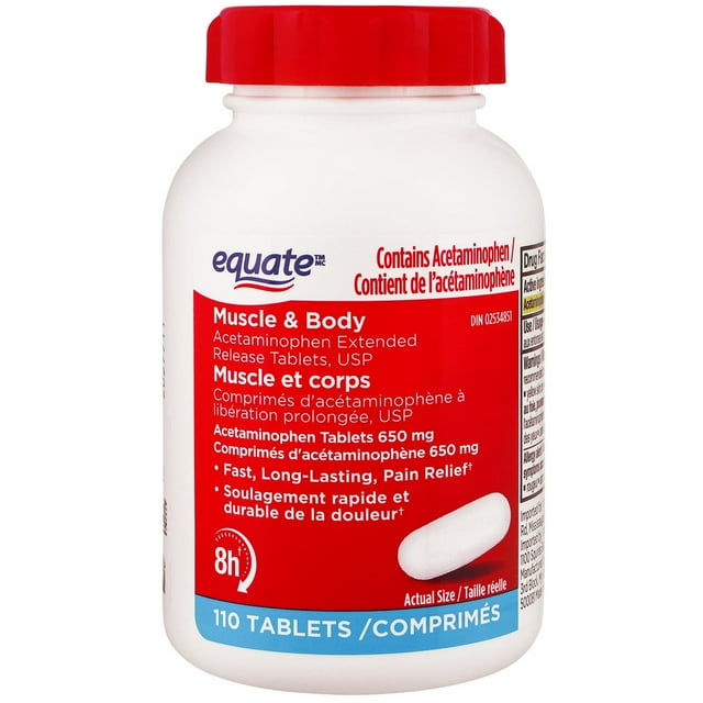 Equate Muscle & Body Acetaminophen Extended Release Tablets, USP