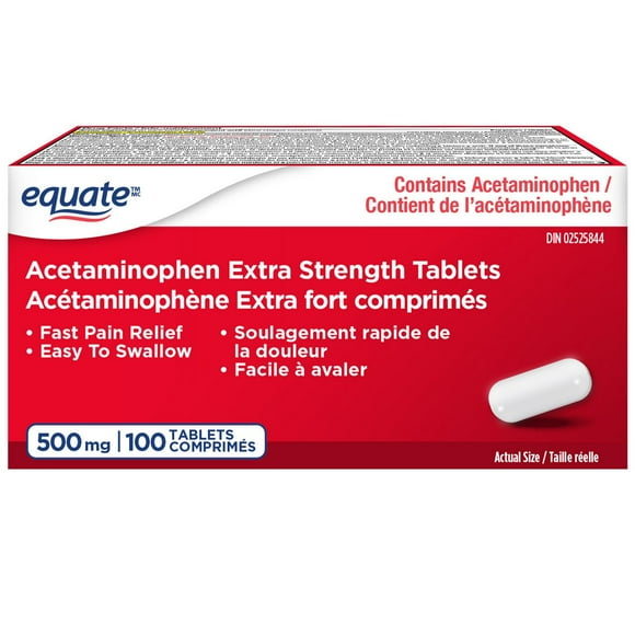 Equate Acetaminophen Extra Strength Tablets