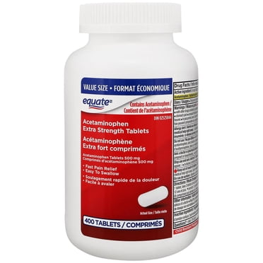 Equate Acetaminophen Extra Strength Tablets