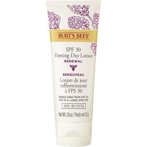 Burt’s Bees® Renewal Firming Day Lotion with Bakuchiol,, Broad Spectrum SPF 30 Lightweight Mineral Sunscreen