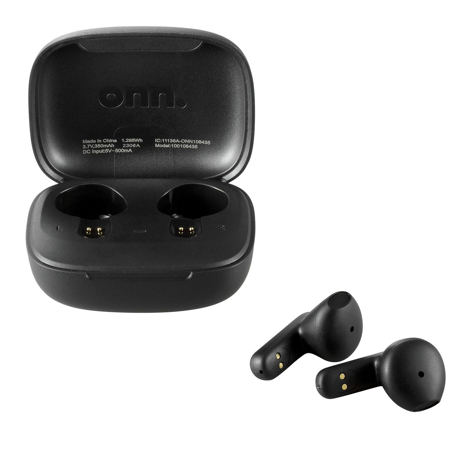 onn. Bluetooth In Ear TWS Earphones with Charging Case Up to 20