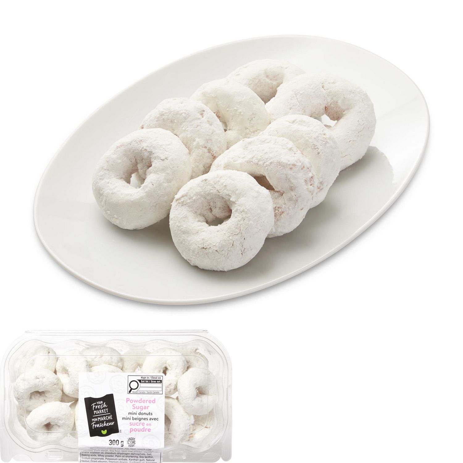 Your Fresh Market Powdered Sugar Mini Donuts