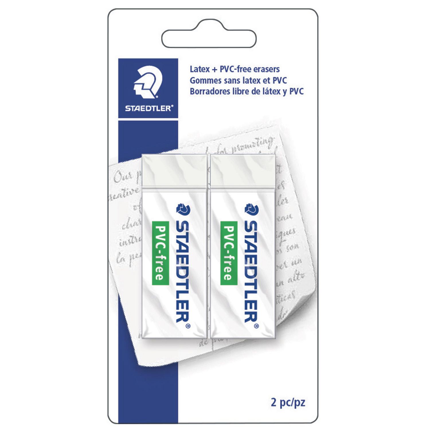 Staedtler Moldable Kneaded Eraser Plus Art Gum Block Eraser Art Combo, 2  Pack, 5427SBK2-C