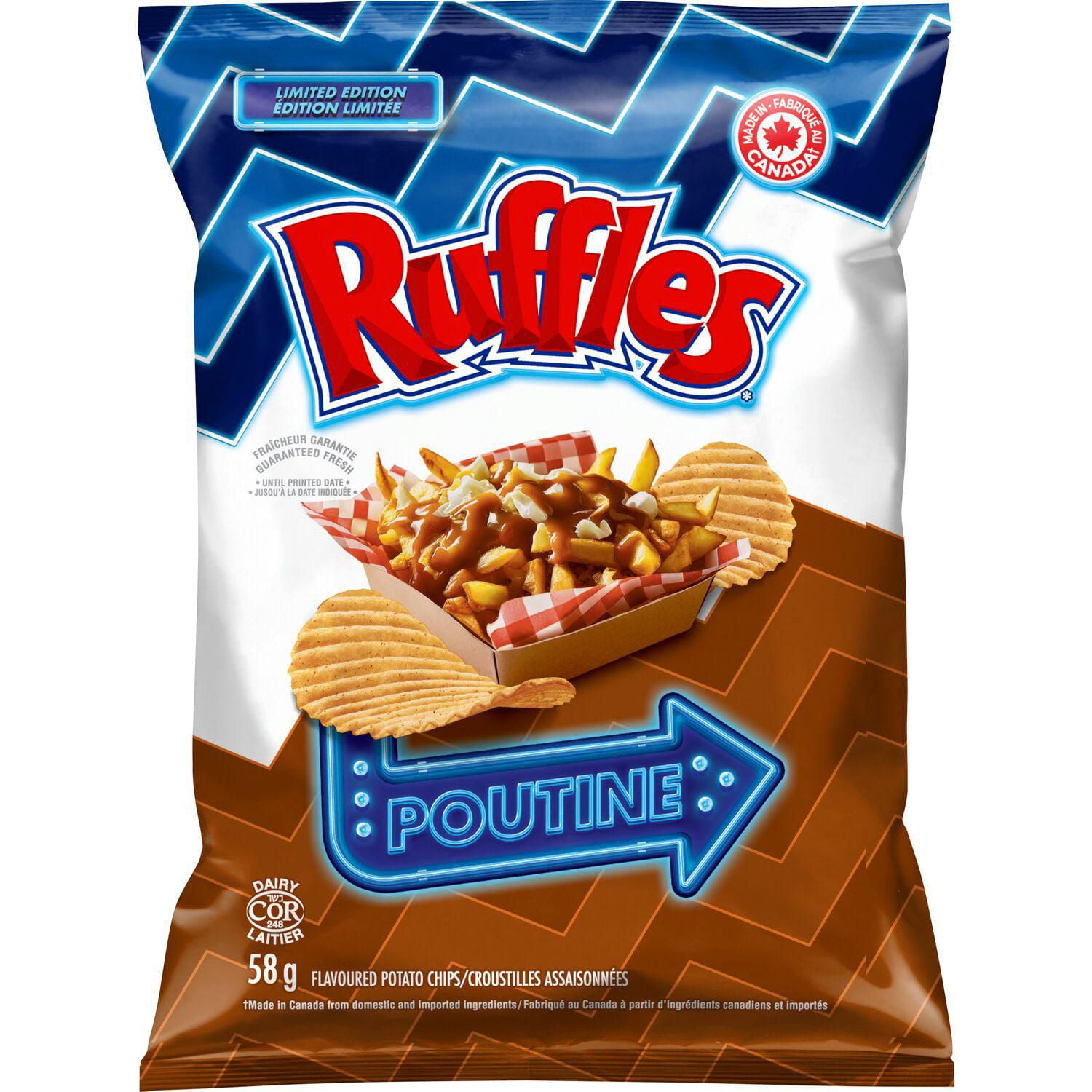 Ruffles Poutine Flavoured Potato Chips