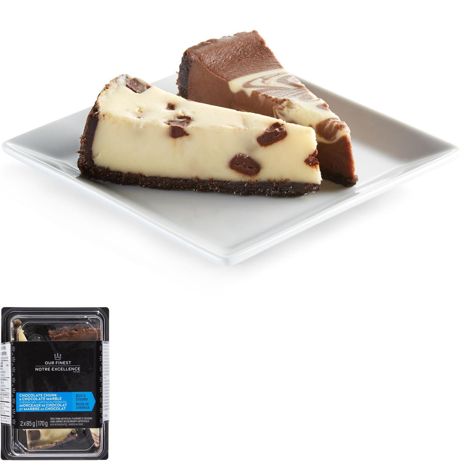 Gateau Au Fromage Notre Excellence Aux Morceaux De Chocolat Et Marre Au Chocolat Walmart Canada