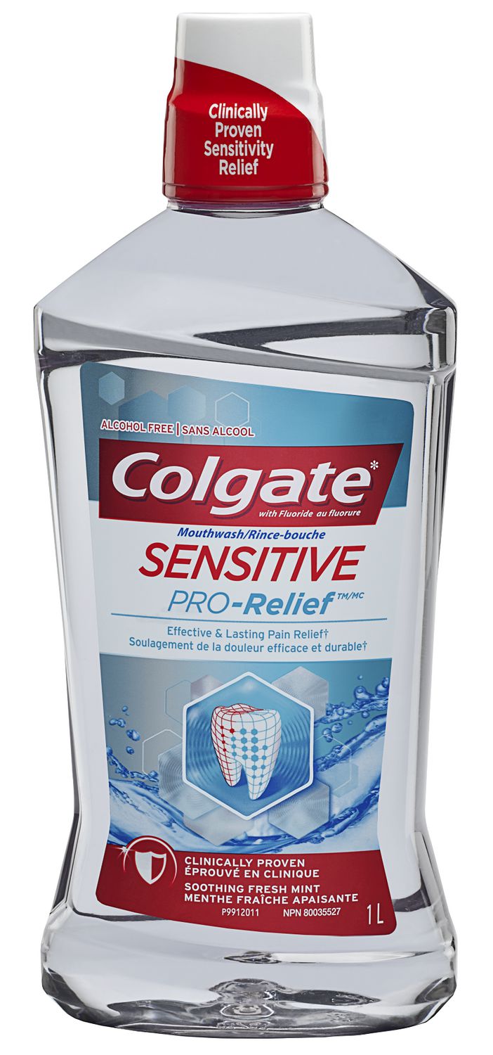 Colgate Sensitive Pro Relief Soothing Fresh Mint Alcohol Free Mouthwash Walmart Canada