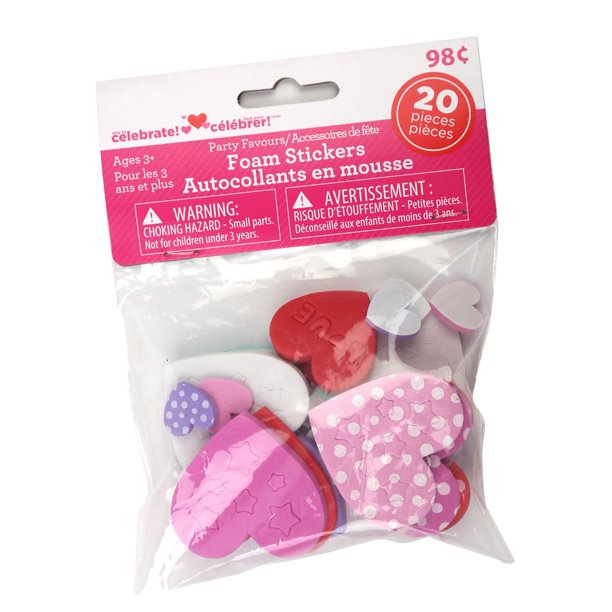 20 LOVE HEART STICKERS Walmart.ca