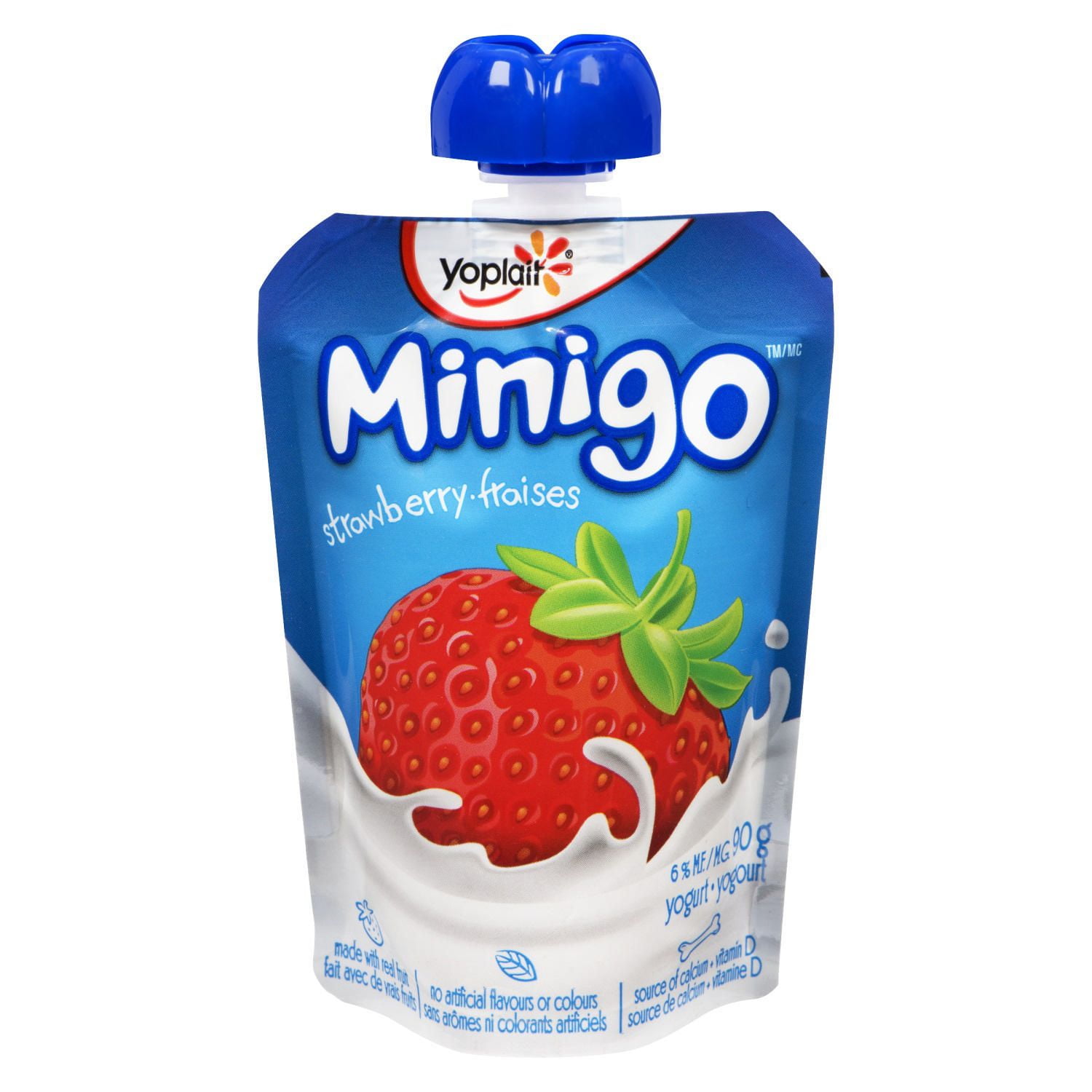 Minigo by Yoplait Yoplait Minigo Strawberry Yogurt Pouch Walmart Canada