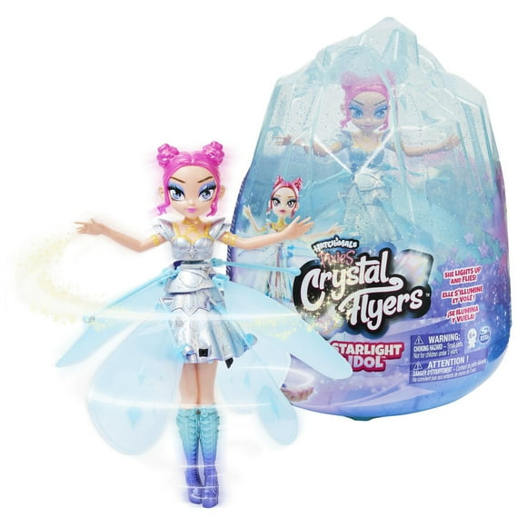 Hatchimals Pixies, Crystal Flyers Starlight Idol Magical Flying Pixie Toy with Lights, Kids Toys for Girls Ages 6 and up