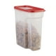 Rubbermaid Récipient de stockage des céréales et des aliments 4,2 litres, Rouge – image 1 sur 6