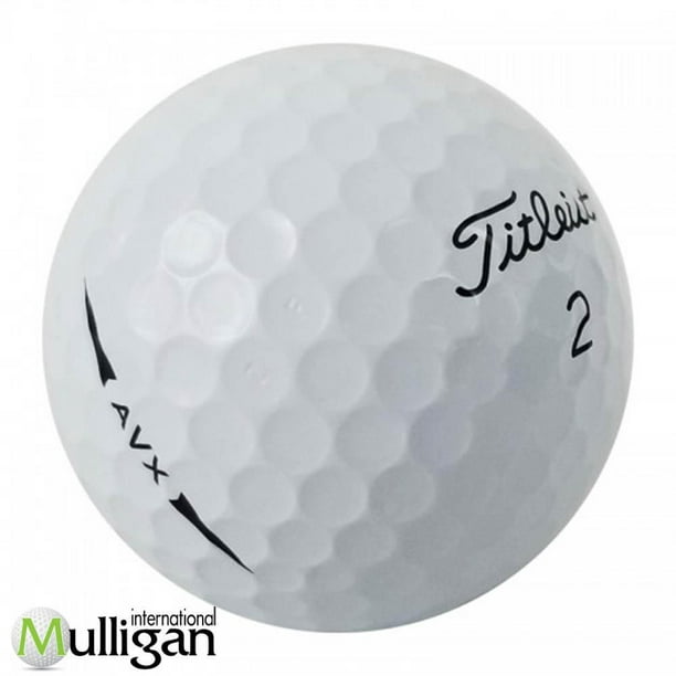 Mulligan - 12 balles de golf récupérées Titleist AVX 4A, Blanc
