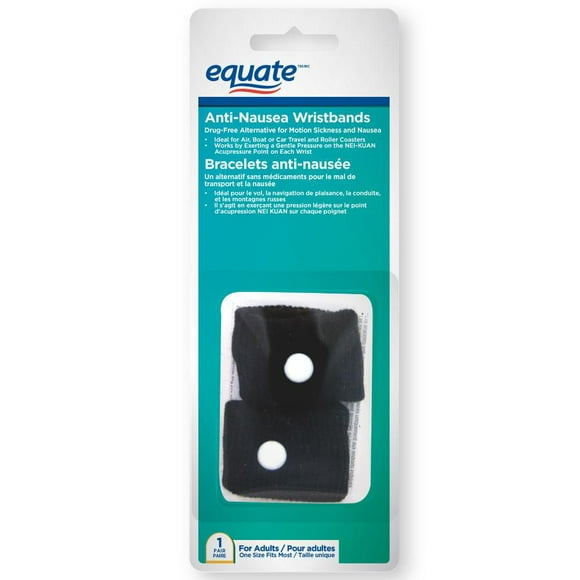 Equate Anti-Nausea Wristbands, 2 Count