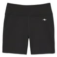 thumbnail image 1 of Athletic Works Girls' Interlock Knit Compression Short Black, 1 of 1