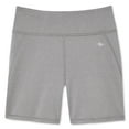 thumbnail image 1 of Athletic Works Girls' Interlock Knit  Compression Short Grey, 1 of 1