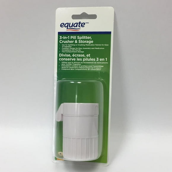 Equate 3-in-1 Pill Splitter, Crusher & Storage