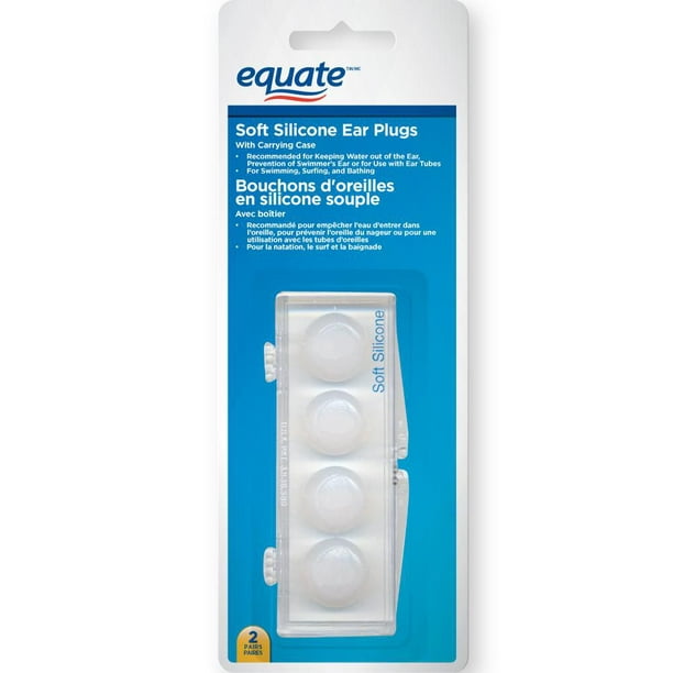 Equate Ultra-Soft Silicone Ear Plugs, 6 Pair 