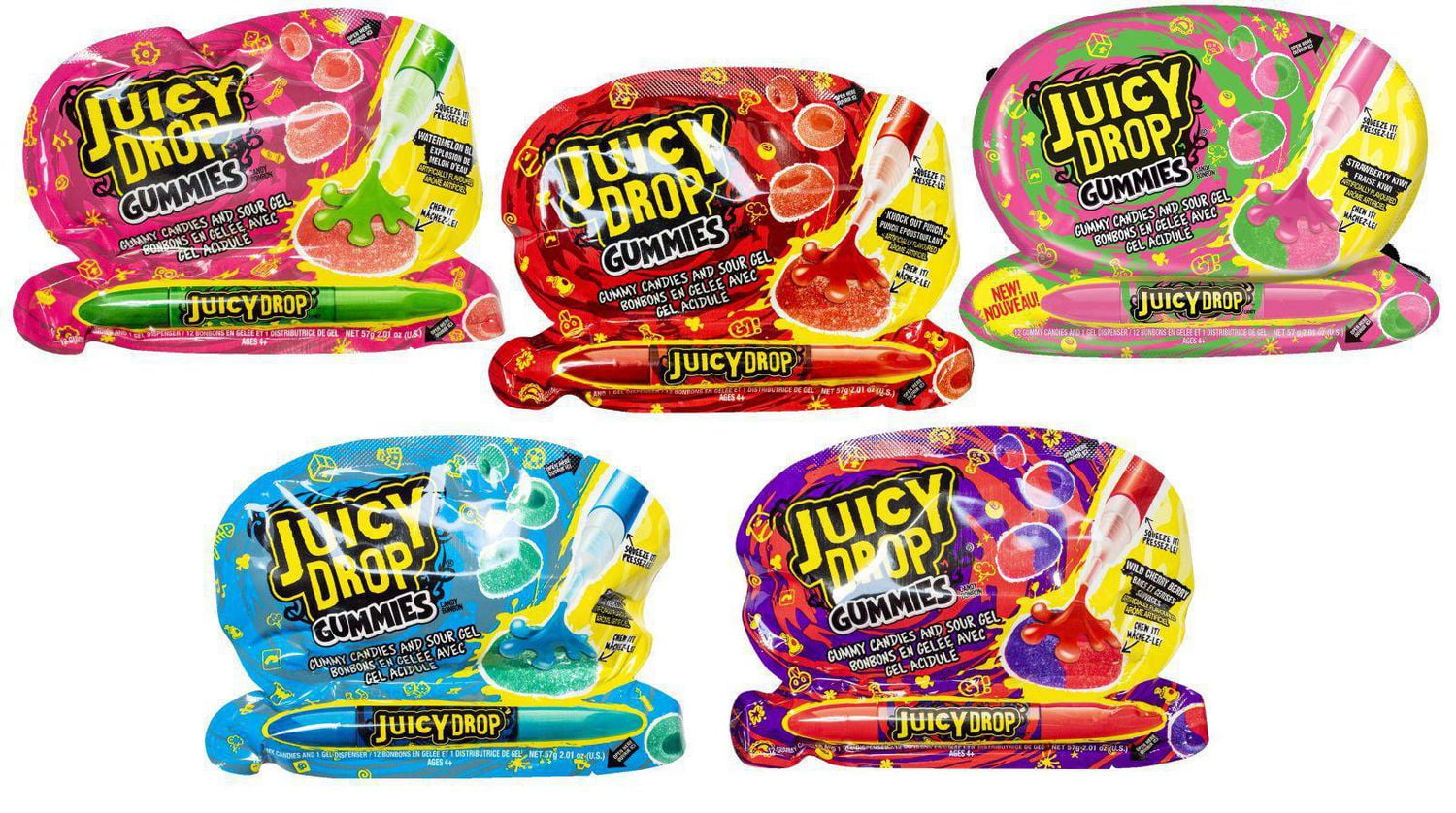 Juicy Drop Gummies, 57 g