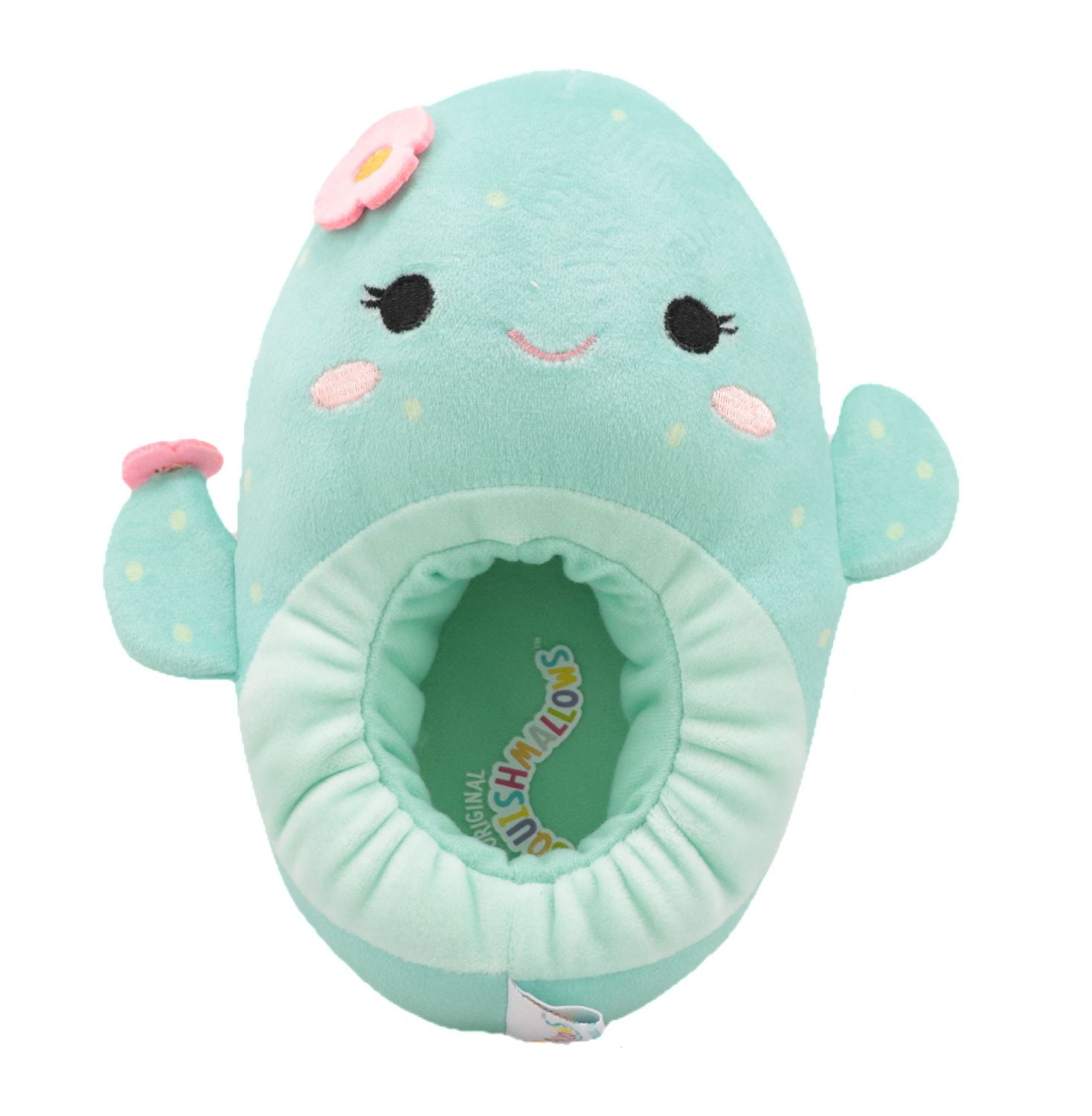 Girls Graciela Cactus Squishmallows plush slippers., Available in Sizes:  S(11/12), M(13/1), L(2/3)