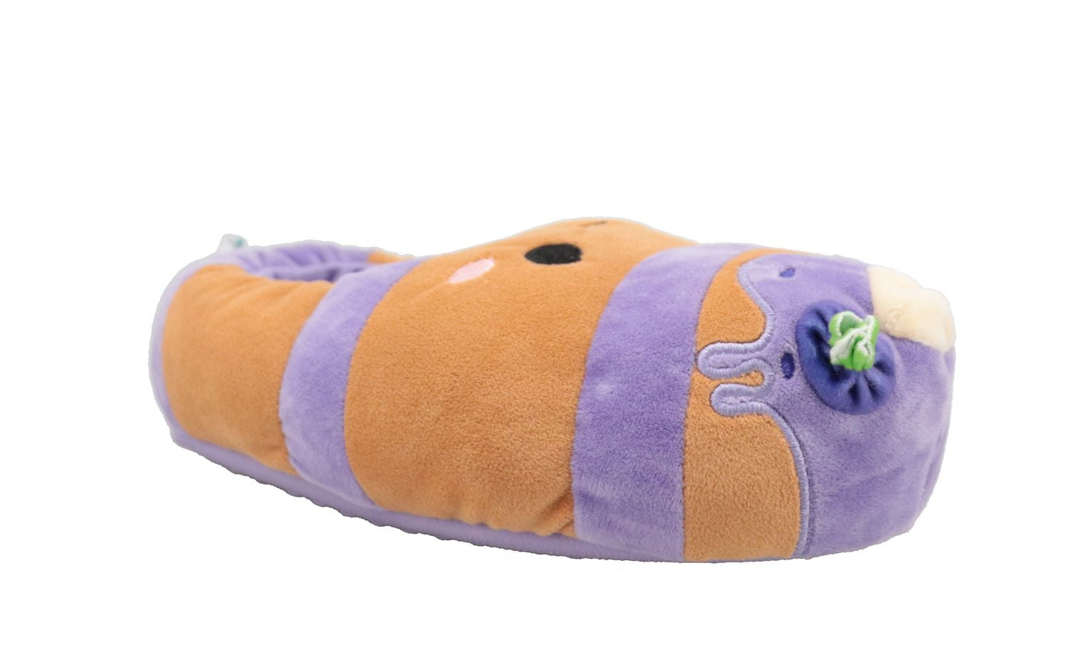 Girls Paden Blueberry Pancake Squishmallows plush slippers., Available in Sizes:  S(11/12), M(13/1), L(2/3)