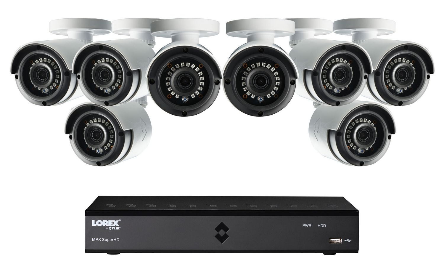 Lorex by FLIR Lorex 8 Channel 1TB HD Dvr System with 8 2MP Bullet