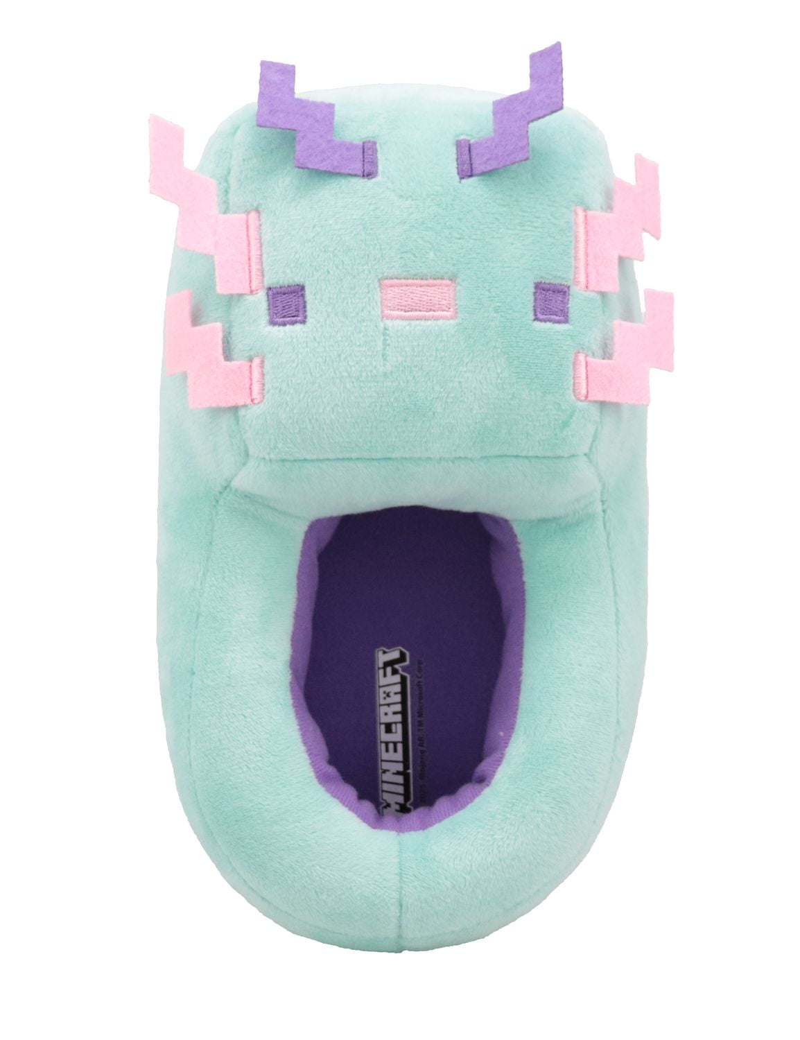 Minecraft Axolotl novelty slippers., Available in Sizes:S(11/12),M(13/1),L(2/3),XL(4/5)