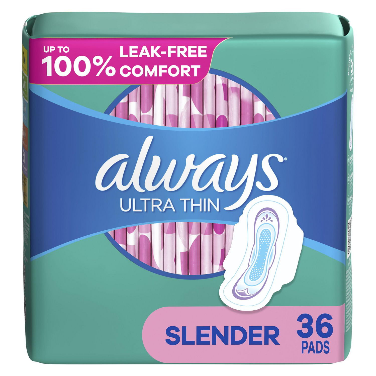 Always Ultra Thin, Size 1, Regular Pads With Wings, Unscented, 36 Ct - 36  ea