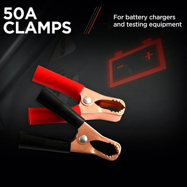 Pinces de chargeur à batterie de rechange Schumacher BAF-C50 de 50 A, à  isolant à code de couleur 50 A 