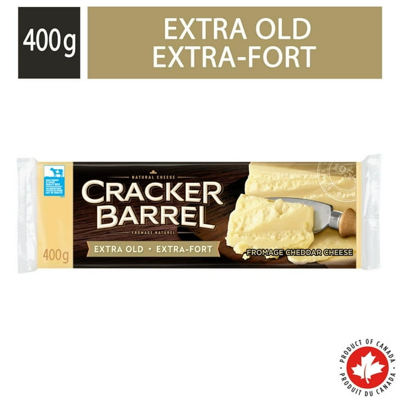 Cracker Barrel Fromage Cheddar Extra Fort, Blanc 400g