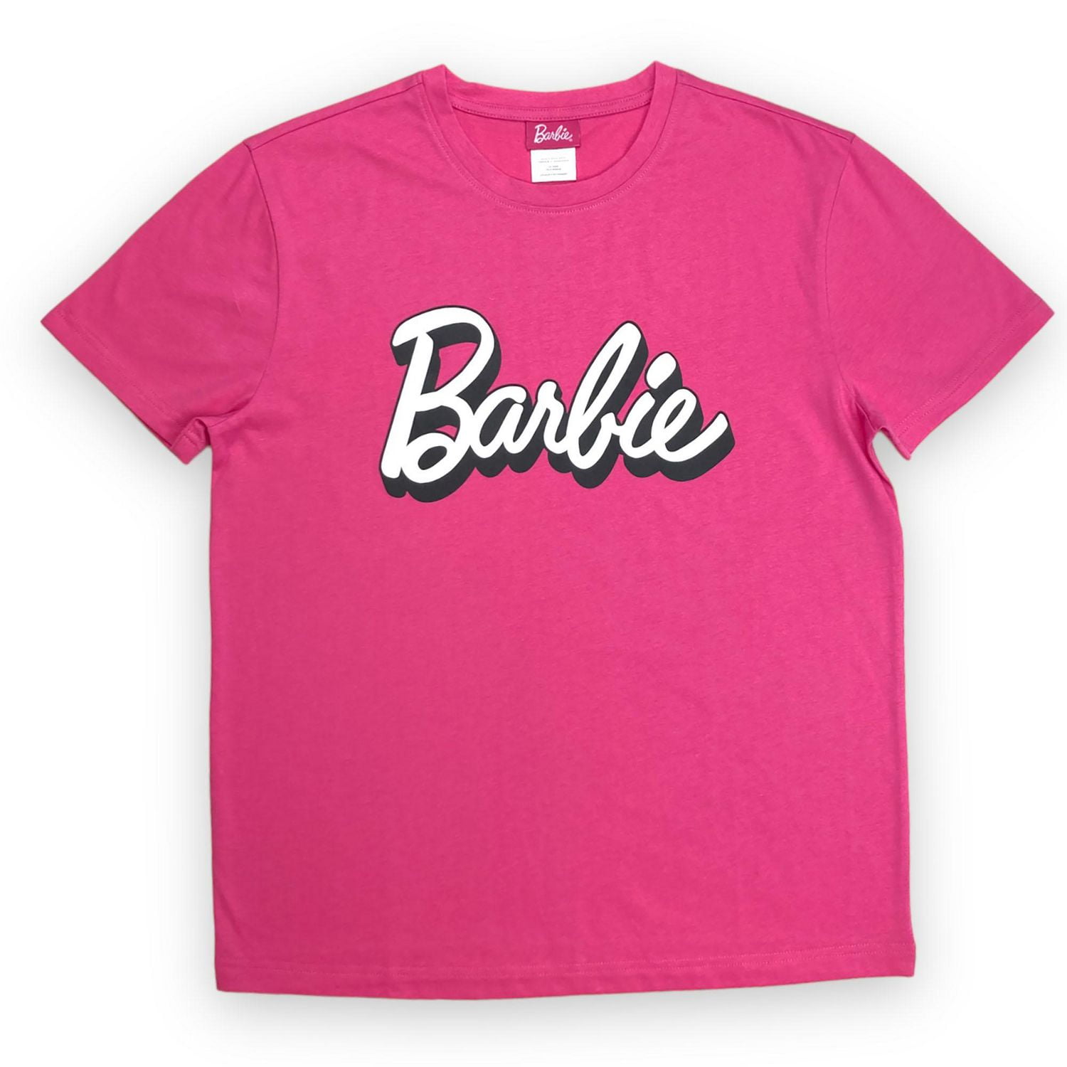 BARBIE Tee shirt femme. Ce t-shirt à manches courtes et col rond pour femme peut facilement être porté avec votre jean ou votre bas préféré et