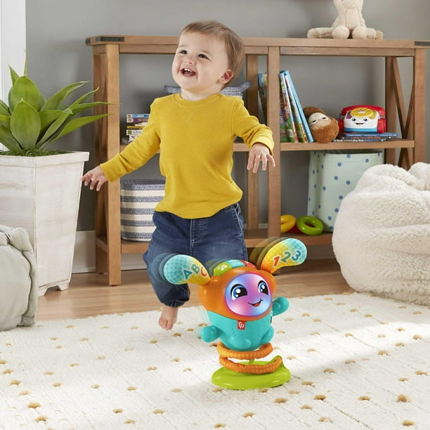 la Manette de jeu et d'apprentissage, jouet interactif musical et lumineux  pour bébé, avec modes apprentissage et jeu, 6 mois et plus