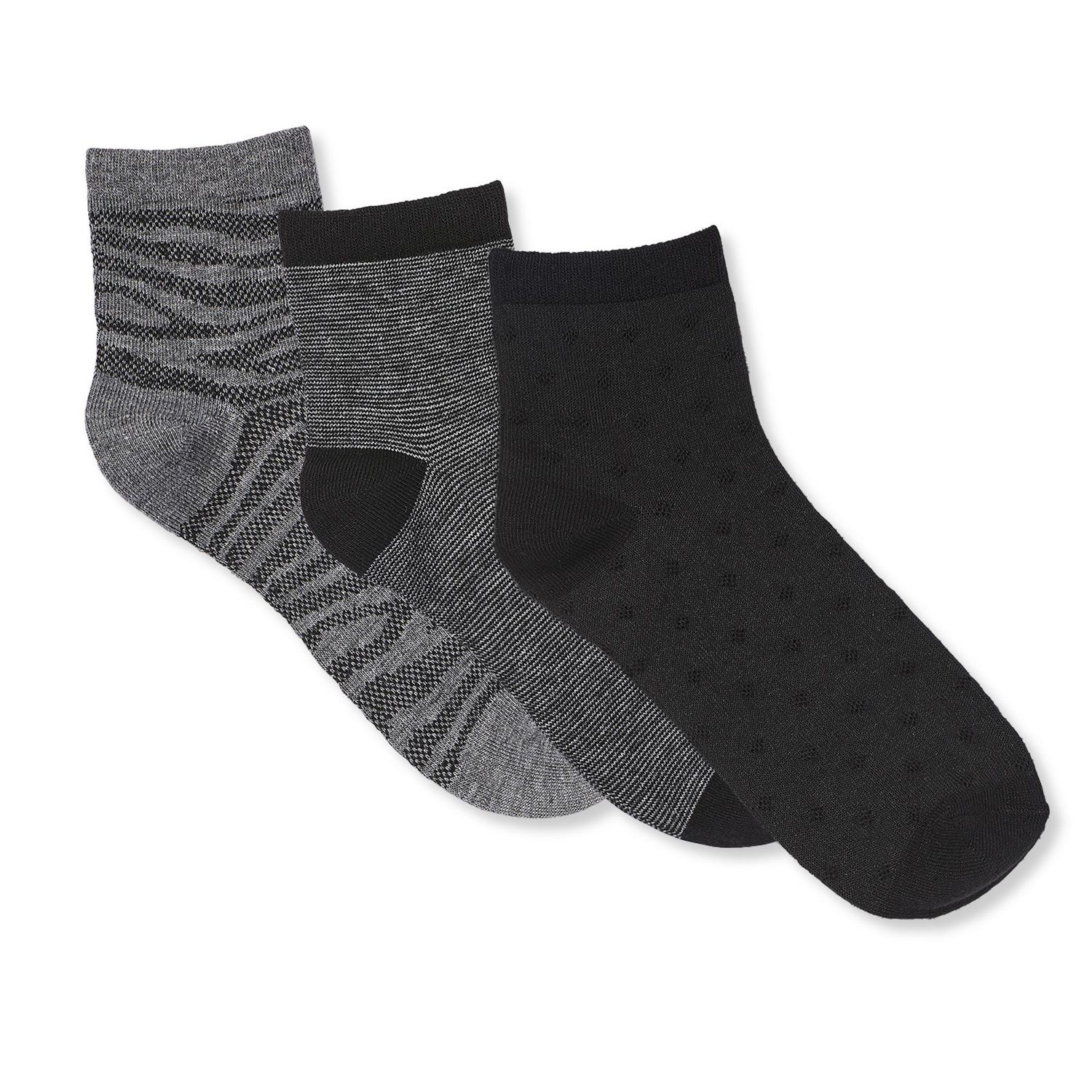 George Women's Quarter Crew Novelty Socks 3-Pack | Walmart Canada