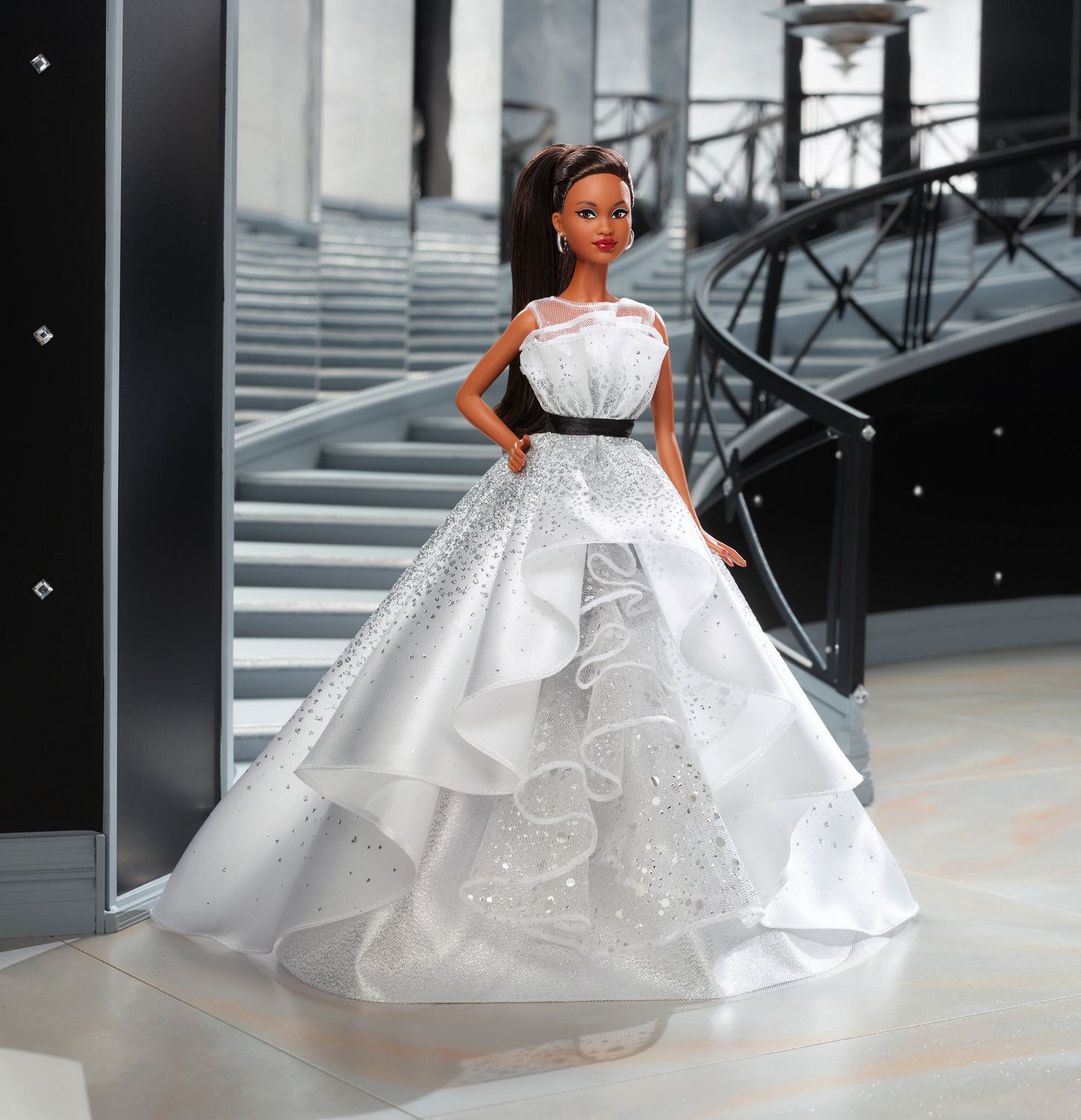 Barbie 60th anniversary doll 2025 black white dress